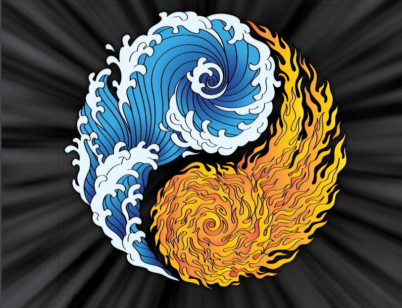 Air and Fire Yin Yang